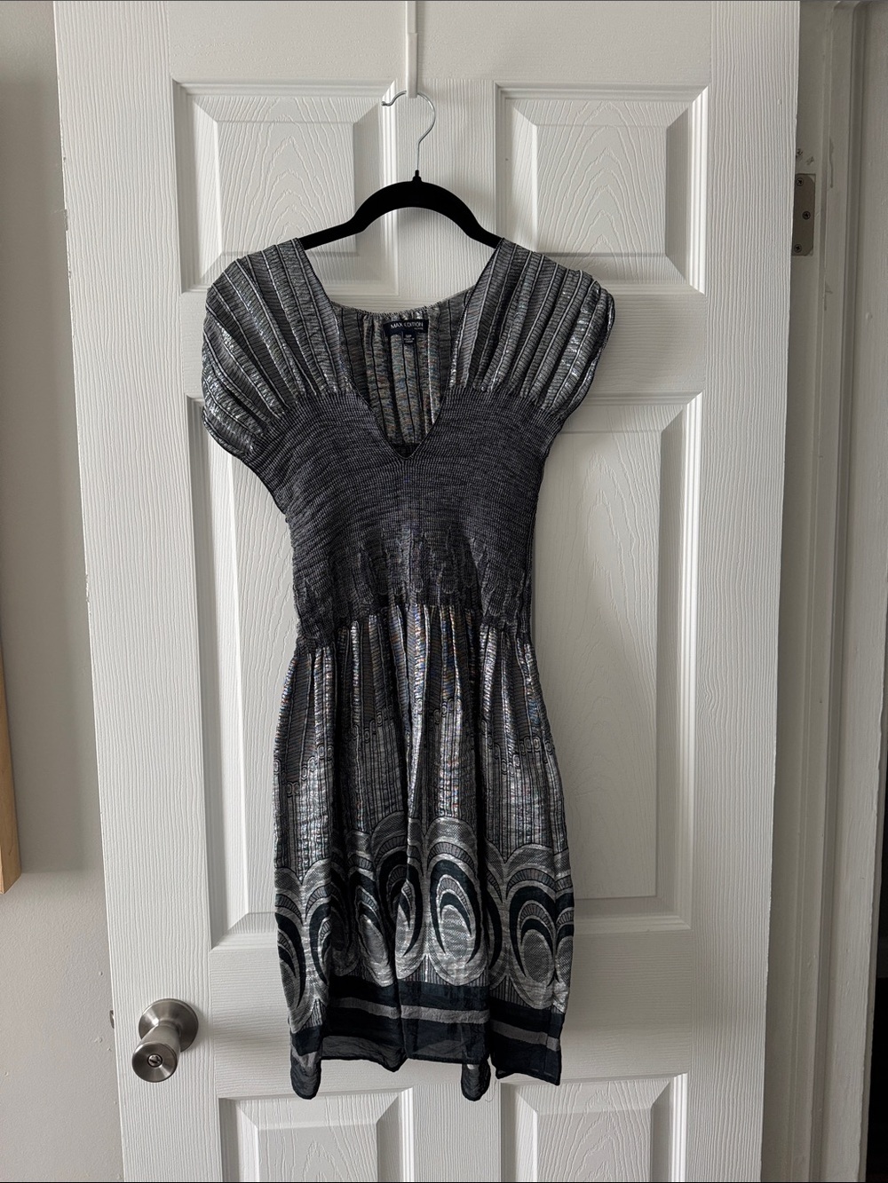 Silver Patterned Dress